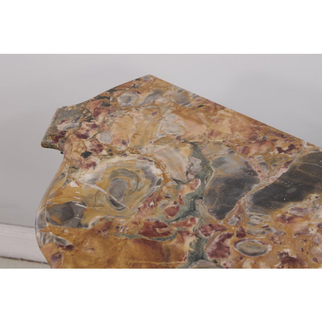 Wood Vintage Carved Walnut Marble Top Sideboard For Sale - Image 7 of 18