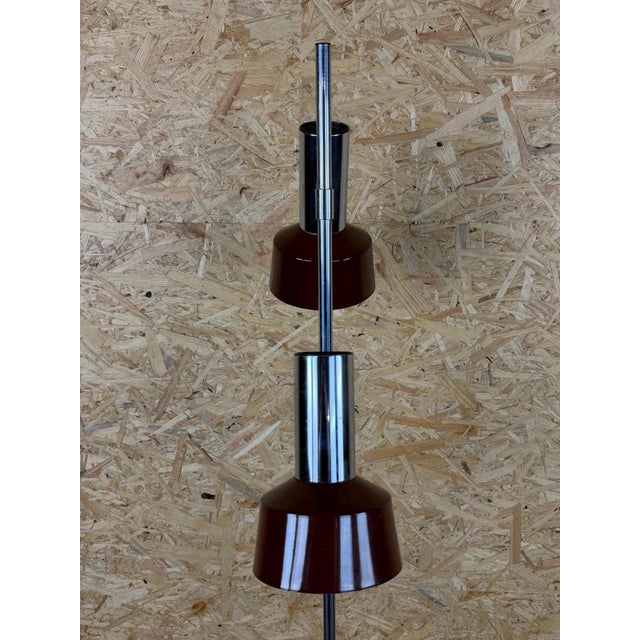 Silver Vintage Space Age Floor Lamp in Metal, 1960s For Sale - Image 8 of 18