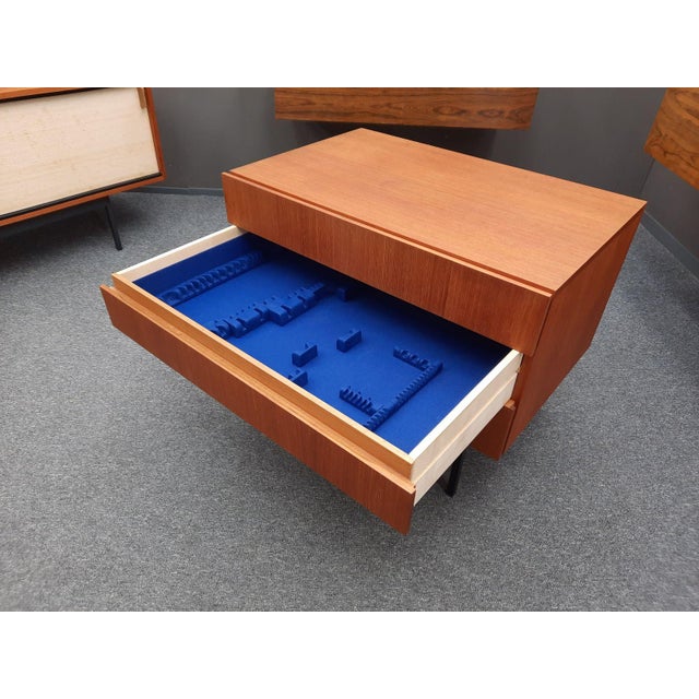 1960s Teak Chest of Drawers and Cutlery Cabinet by Dieter Wäckerlin for Behr, 1960 For Sale - Image 5 of 11