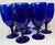 Vintage 90s Cobalt Goblets- Set of 8 For Sale - Image 10 of 10