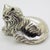 Vintage Silver 800 Cat Figurine, 1990s For Sale - Image 3 of 11
