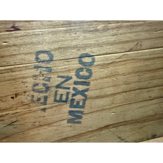 Blue Vintage Large MC Oil on Canvas Winter Landscape For Sale - Image 8 of 11