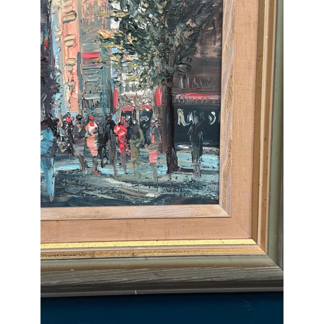 Swedish Artist, Cityscape, 1960s, Oil on Panel, Framed For Sale - Image 10 of 12