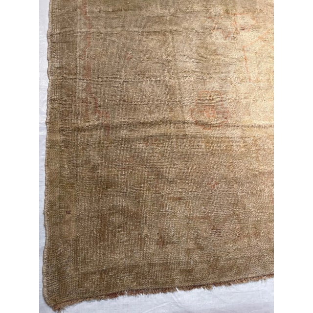 Turkish Antique Oushak Rug 14.10x10.7 For Sale - Image 3 of 5