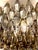 Gold Modern Grey Smoke Poliedri Murano Glass Chandelier, 1990 For Sale - Image 8 of 12