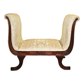 1980s Vintage Double Ended Empire Bench For Sale