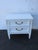 French Shabby Chic Painted Nightstand Side End Table 6581 For Sale - Image 10 of 14