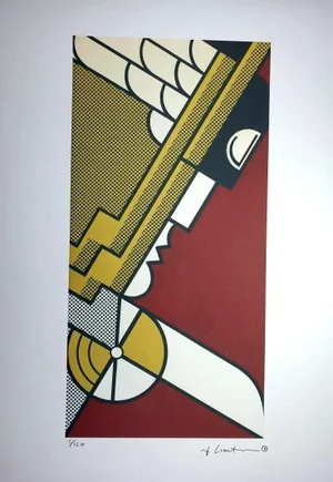 1980s After Roy Lichtenstein "Salute to Aviation" Limited Edition Lithograph