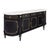 French Louis XVI Style, French Classic Demilune Buffet, Ebonized, Circa 1920 For Sale - Image 3 of 9