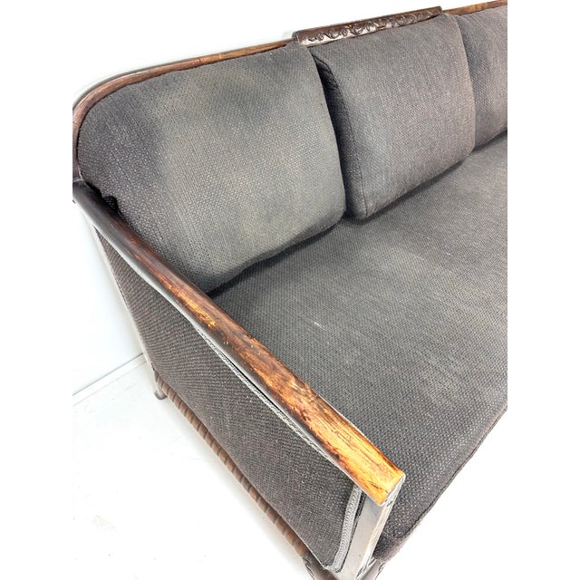 Wood 1930s Swedish Sofa by G. H. Wrange For Sale - Image 7 of 11