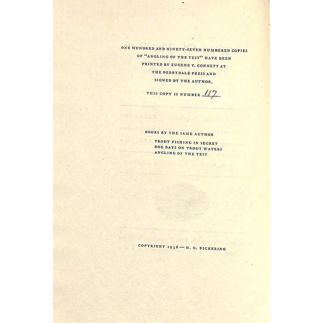 PICKERING, H.G. Signed by Author The Derrydale Press 1936 9 1/4" x 6 1/4" One hundred and ninty-seven numbered copies of...