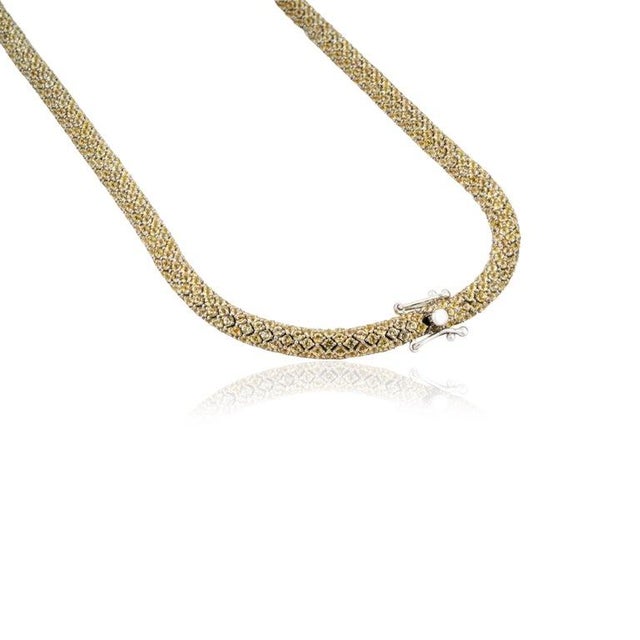 Contemporary 48.9 Ct Certified Yellow Sapphire Necklace in 925 Silver for Her For Sale - Image 3 of 10