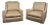 Pair of Milo Baughman Lounge Chairs on Casters For Sale