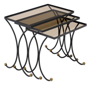 Period Mid-Century Modern French Nesting Tables