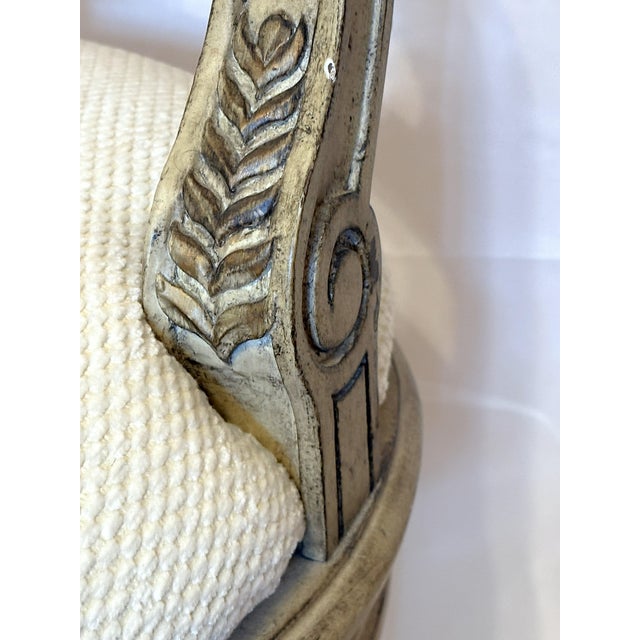 Vintage French Style Vanity Stool For Sale - Image 17 of 17