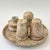 Mid-Century Modern Vintage Fossil Coral Marble Condiment Set With Tray, Salt & Pepper Shakers and Toothpick Holder - Set of 4 For Sale - Image 3 of 12
