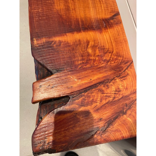 Wood Beam Bench -Maker/Artist Unknown For Sale - Image 10 of 10