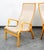 Mid Century Danish Modern Lounge Chair Set Armchair Cream Finn Ostergaard Pair For Sale - Image 9 of 12