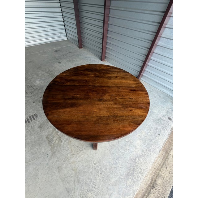 Late 19th Century Antique Spanish Revival Round Table For Sale - Image 5 of 12