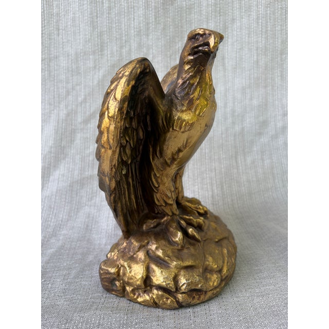 Heavy Vintage Bronze Symbolic Eagle Figurine For Sale - Image 15 of 15