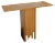 Italian Modernist Wood Console Table For Sale