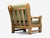 Danish Modern, Oak, Green Nubuck, Brutalist Lounge Chair, Denmark, 1960s For Sale - Image 10 of 10