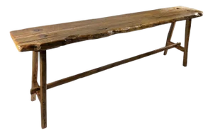 60" - Farmhouse Reclaimed Wood Console Bucket Table