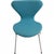 Seven Chairs in Blue Fabric by Arne Jacobsen, 1980s, Set of 6 For Sale - Image 10 of 18