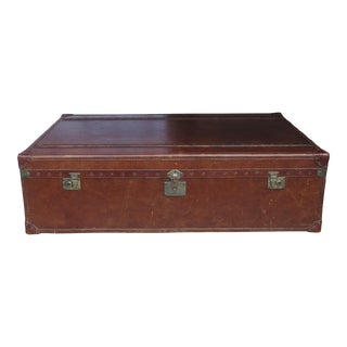1990s Steamer Trunk Coffee Table Attributed to Restoration Hardware For Sale
