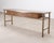 Mid-Century Modern Mastercraft Etched Bronze Burlwood Console or Writing Desk 6 Ft For Sale - Image 3 of 18