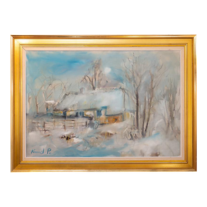 Mid 20th Century Danish Artist Knud Pedersen Landscape
