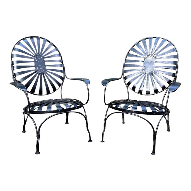 Francois Carre Oversized Coastal Lounge Chairs, Circa 1940 - A Pair, Attributed For Sale