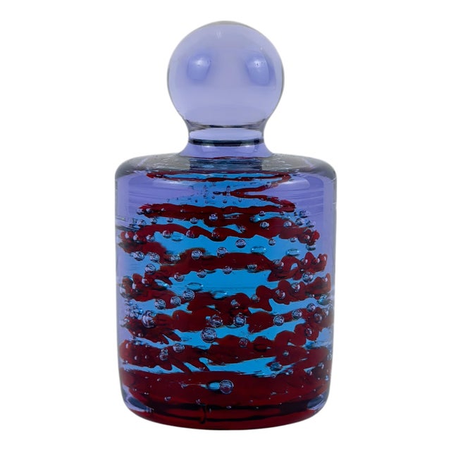 Neodymium Sommerso Murano Glass Paperweight from Fratelli Toso, Italy, 1960s For Sale