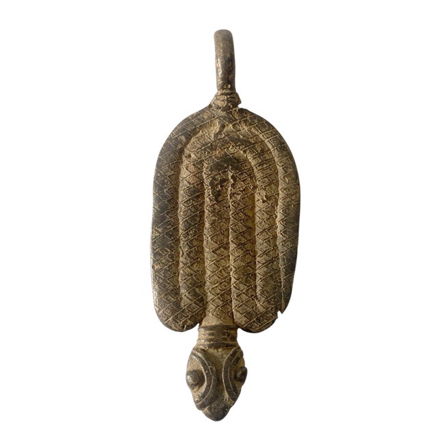 VTG Set of Two Gan Bronze Amulet Pendant/Gold Weight / Burkina Faso For Sale - Image 4 of 7