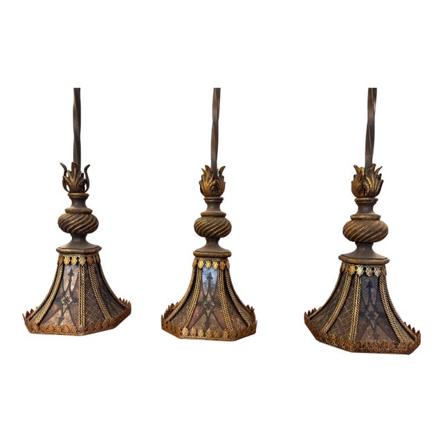 Fine Art Lamps Villa 1919 Set of 3 Pendants For Sale