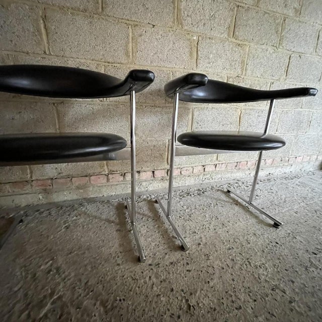 Airport Model 037 Lounge Chairs by Geoffrey Harcourt for Hans Kaufeld, 1960s, Set of 4 For Sale - Image 10 of 16