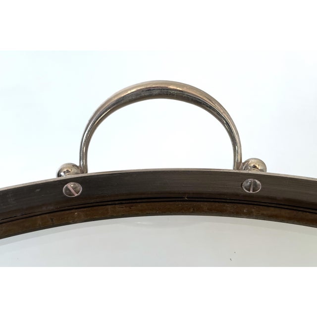 Polished Chrome Drinks Trolley or Bar Cart With Smoked Glass Trays From England For Sale In Austin - Image 6 of 11