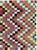 This mid-20th-century Turkish Anatolian accent rug presents a lively checkerboard composition arranged in undulating...