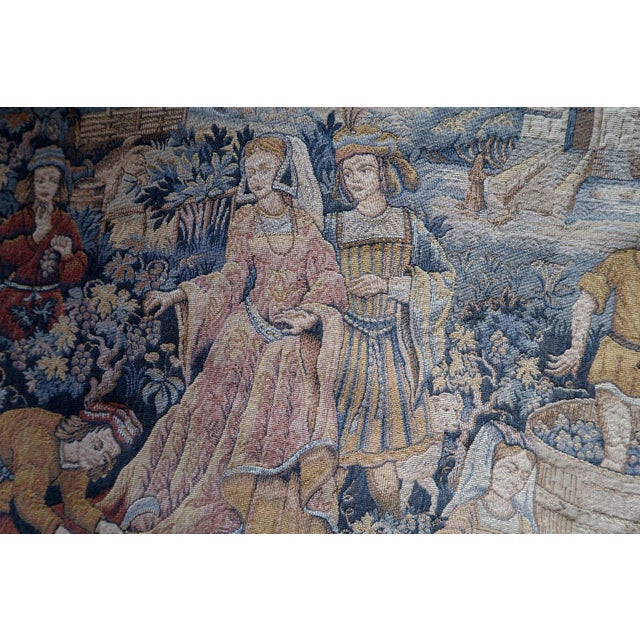 1960s, Vintage French Tapestry Wall Hanging by Marc Waymel, 3' X 3.8' For Sale - Image 13 of 18