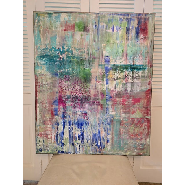 Abstract Museum Quality Abstract Expressionist Painting Kloe Vano For Sale - Image 3 of 12