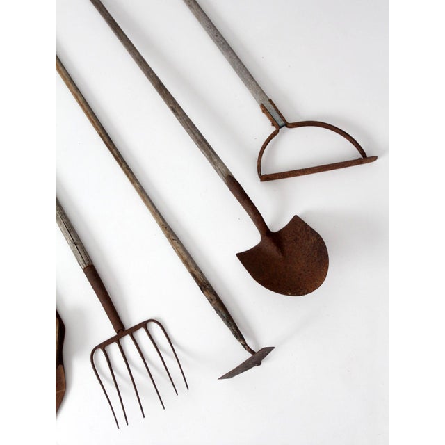 Antique Primitive Garden Tool Collection - 7 Piece For Sale - Image 6 of 18