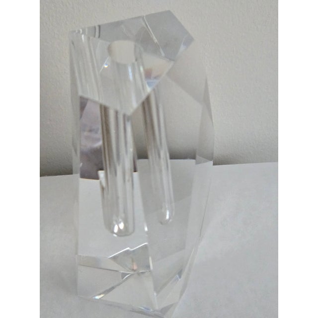 Hoya is a premier maker of fine crystal from Japan. This bud vase has so many facets it sparkles whenever the light hits...