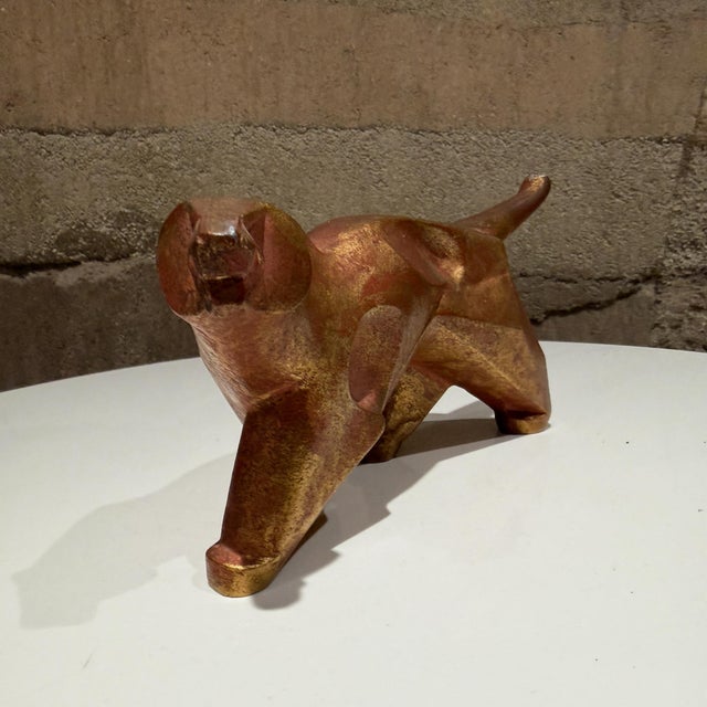 Japanese Nambu Tekki Handmade Cast-Iron Tiger Okimono Ornament For Sale - Image 10 of 12