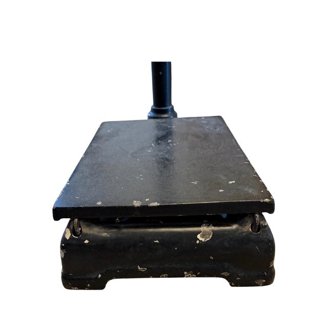 American Antique Fairbanks Physician’s Industrial Medical Scale in Cast Iron & Brass, Early 20th Century For Sale - Image 3 of 12
