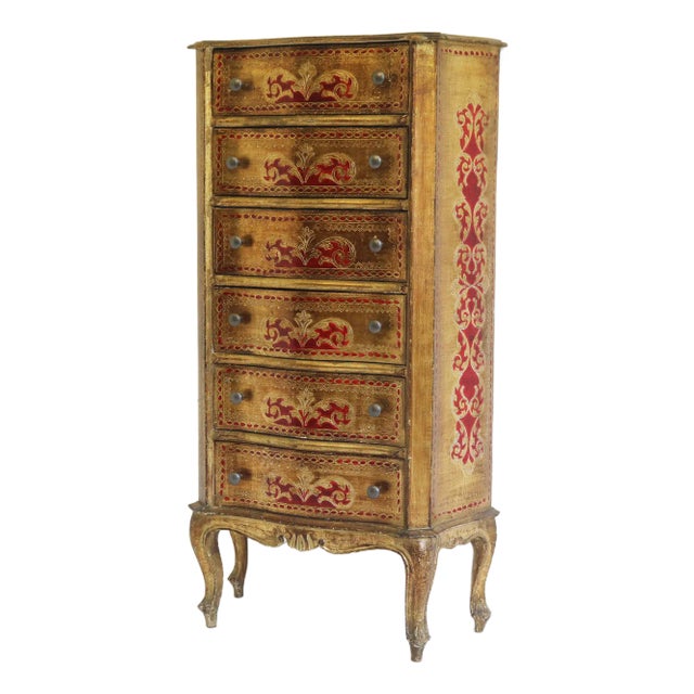 Tall Italian Renaissance Chest of Drawers, 1950 For Sale