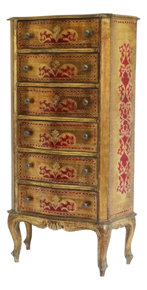 Tall Italian Renaissance Chest of Drawers, 1950