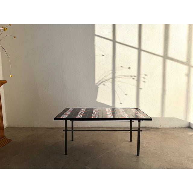 Glazed Ceramic Coffee Table by Robert & Jean Cloutier ZG2, 1970s For Sale - Image 10 of 18