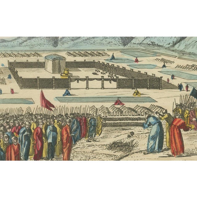 Paper Camp of Israel and the Sacrifice of the Red Heifer Optical View, 1770, Print For Sale - Image 7 of 11