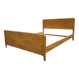 Vintage Mid-Century Modern Heywood Wakefield Full Sized Bed For Sale