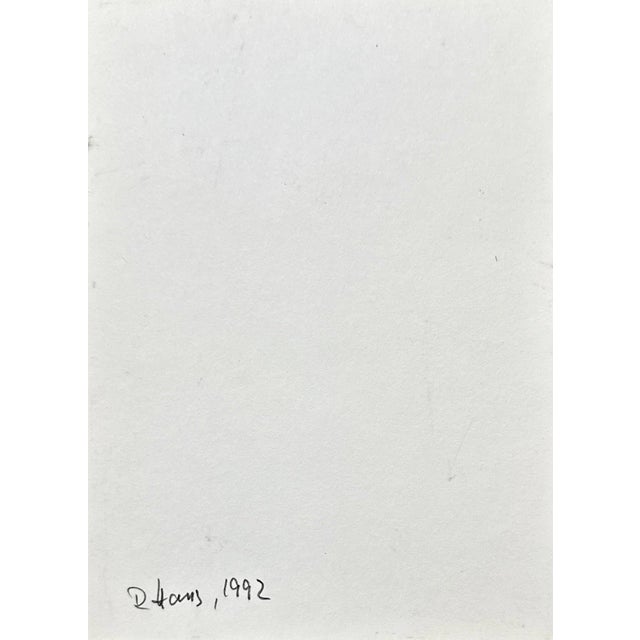 Rolf Hans, a Pair of Organic Monochrome Color-Field Collages by Rolf Hans, Signed and Dated, 1992, Paper For Sale - Image 6 of 7